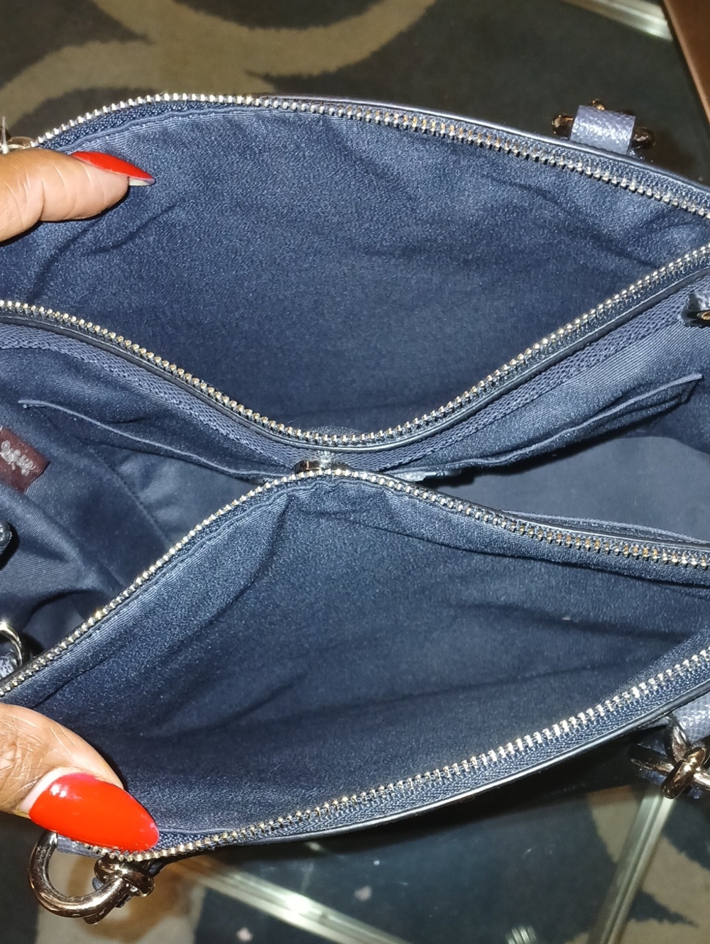 Coach Brooke Carryall Patchwork Leather & Suede Shoulder Bag - Picture 13 of 13